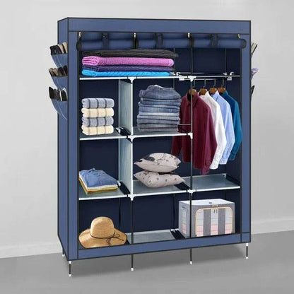 69 Wardrobe Portable Closet Storage Organizer Clothes Non-woven Fabric Wardrobe - www.Shopthatapp.com