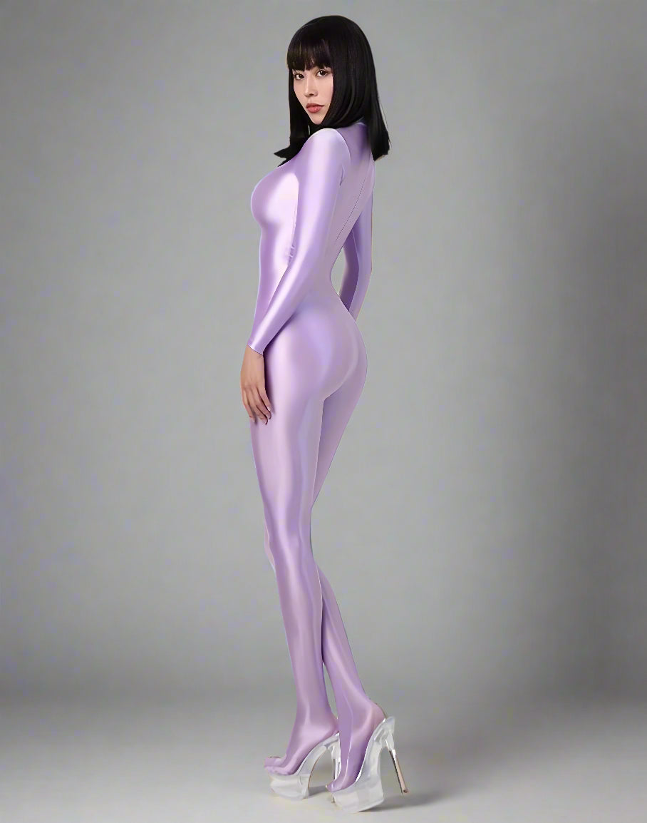 Spandex Nylon Full Bodysuit Back Zipper Zentai Shinny Cosplay Jumpsuit - www.Shopthatapp.com