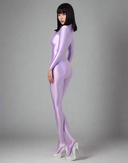 Spandex Nylon Full Bodysuit Back Zipper Zentai Shinny Cosplay Jumpsuit - www.Shopthatapp.com