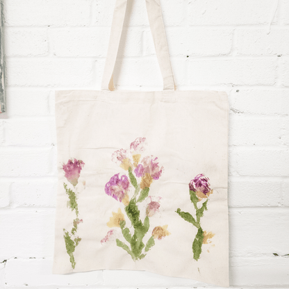 Peinture avec des pétales - Atelier de fleurs pressées