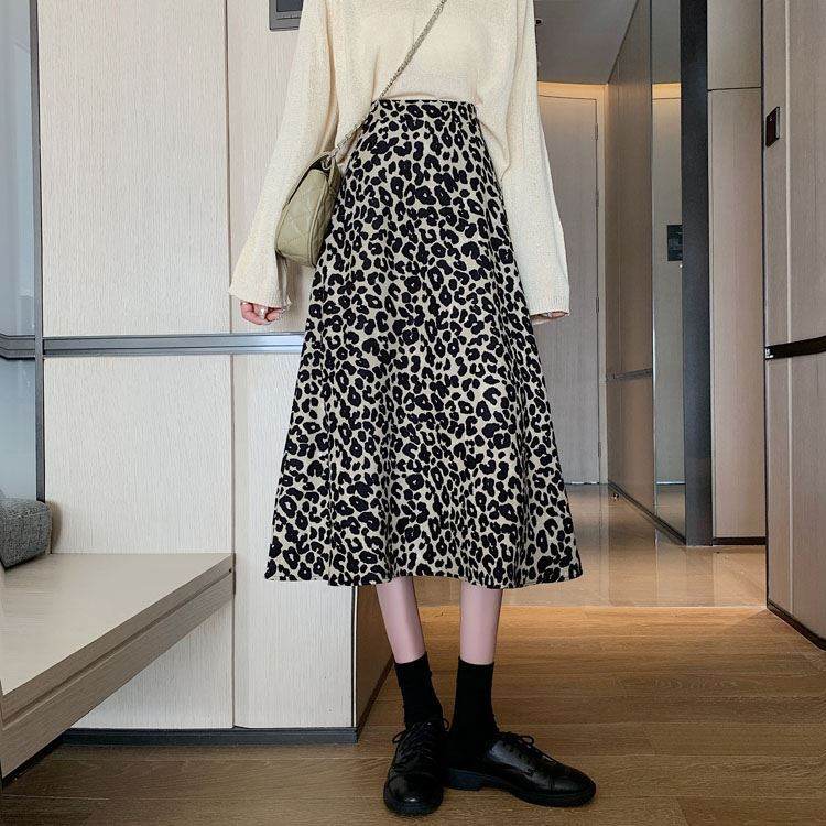 Women High waist Leopard color Midi Skirt - www.Shopthatapp.com