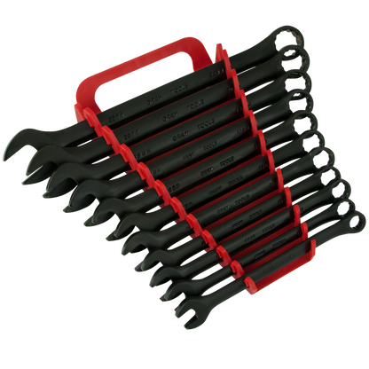 11 Piece 12 Point Metric Black Combination Wrench Set - www.Shopthatapp.com #