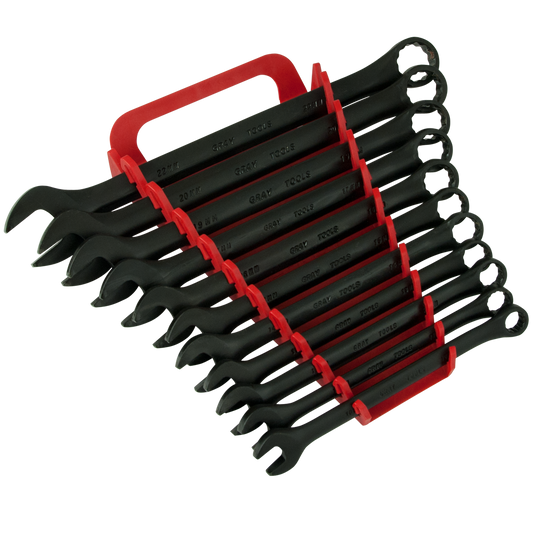 11 Piece 12 Point Metric Black Combination Wrench Set - www.Shopthatapp.com #