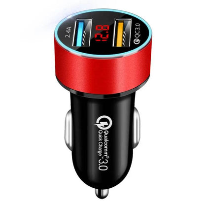 Fast Charging - Automobile Smart Digital LED display car charger - www.Shopthatapp.com