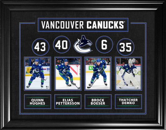 Vancouver Canucks Current Player Best of the Best Framed Collage - www.Shopthatapp.com