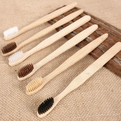 10pcs  Bamboo toothbrushes - www.Shopthatapp.com