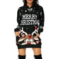 Christmas hot sale printed mid-length pocket hooded long-sleeved sweater - www.Shopthatapp.com