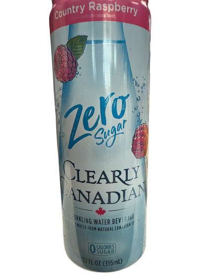 Clearly Canadian Zero Sugar  Country Raspberry Flavour 355ML - Canadian Edition - www.Shopthatapp.com