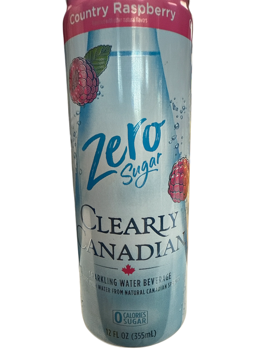 Clearly Canadian Zero Sugar  Country Raspberry Flavour 355ML - Canadian Edition - www.Shopthatapp.com