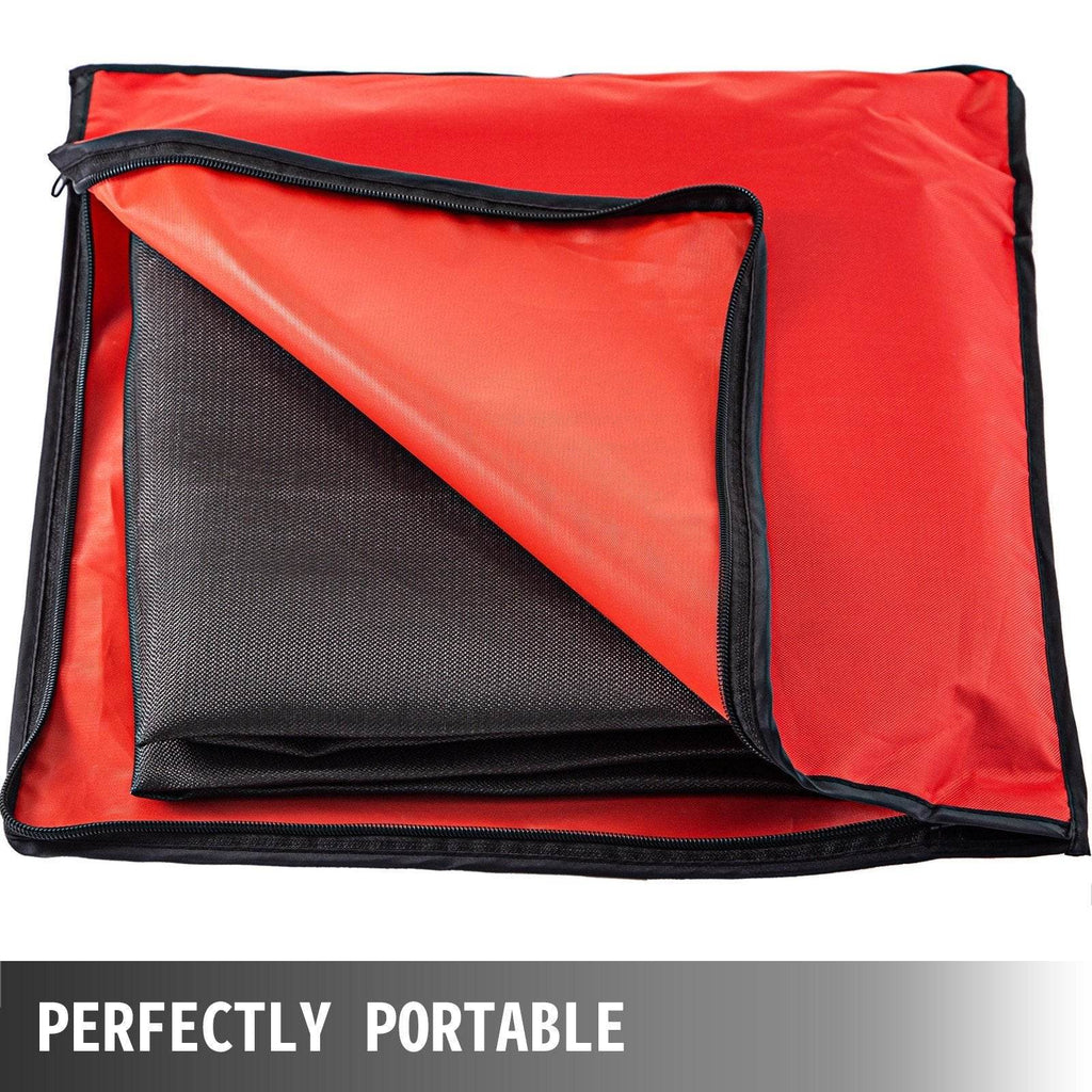 8 X 10 Ft Welding Blanket Black Fiberglass Blanket Portable Fiberglass Fire Retardant Blanket Welding Mat Welding Fireproof Thermal Resistant Insulation With Carry Bag - www.Shopthatapp.com