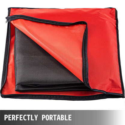 8 X 10 Ft Welding Blanket Black Fiberglass Blanket Portable Fiberglass Fire Retardant Blanket Welding Mat Welding Fireproof Thermal Resistant Insulation With Carry Bag - www.Shopthatapp.com