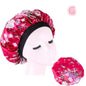 Beauty print Satin Silk Hair Bonnet for sleeping - www.Shopthatapp.com