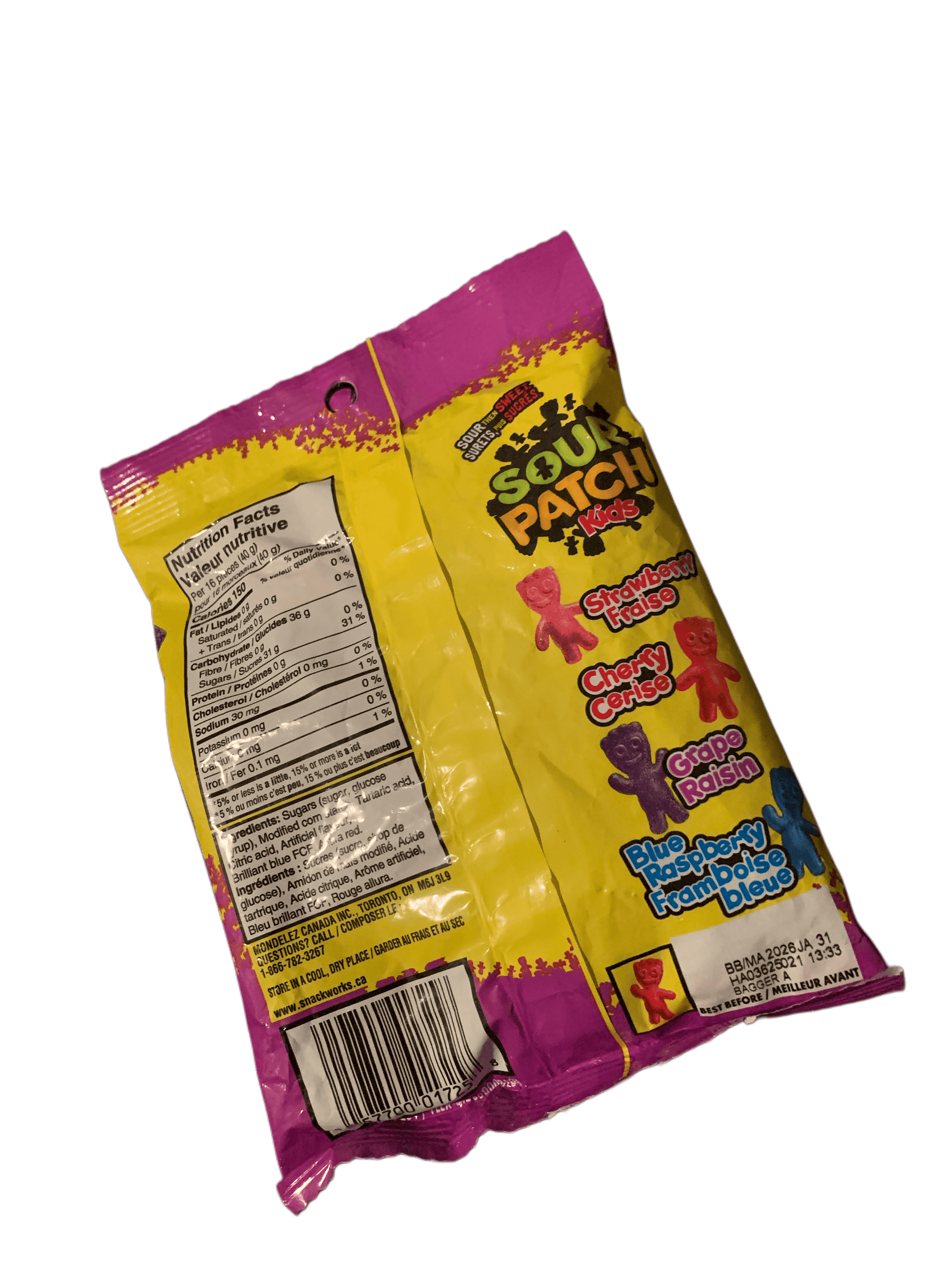 Maynards Sour Patch Kids Berries 185G - Canadian Edition - www.Shopthatapp.com