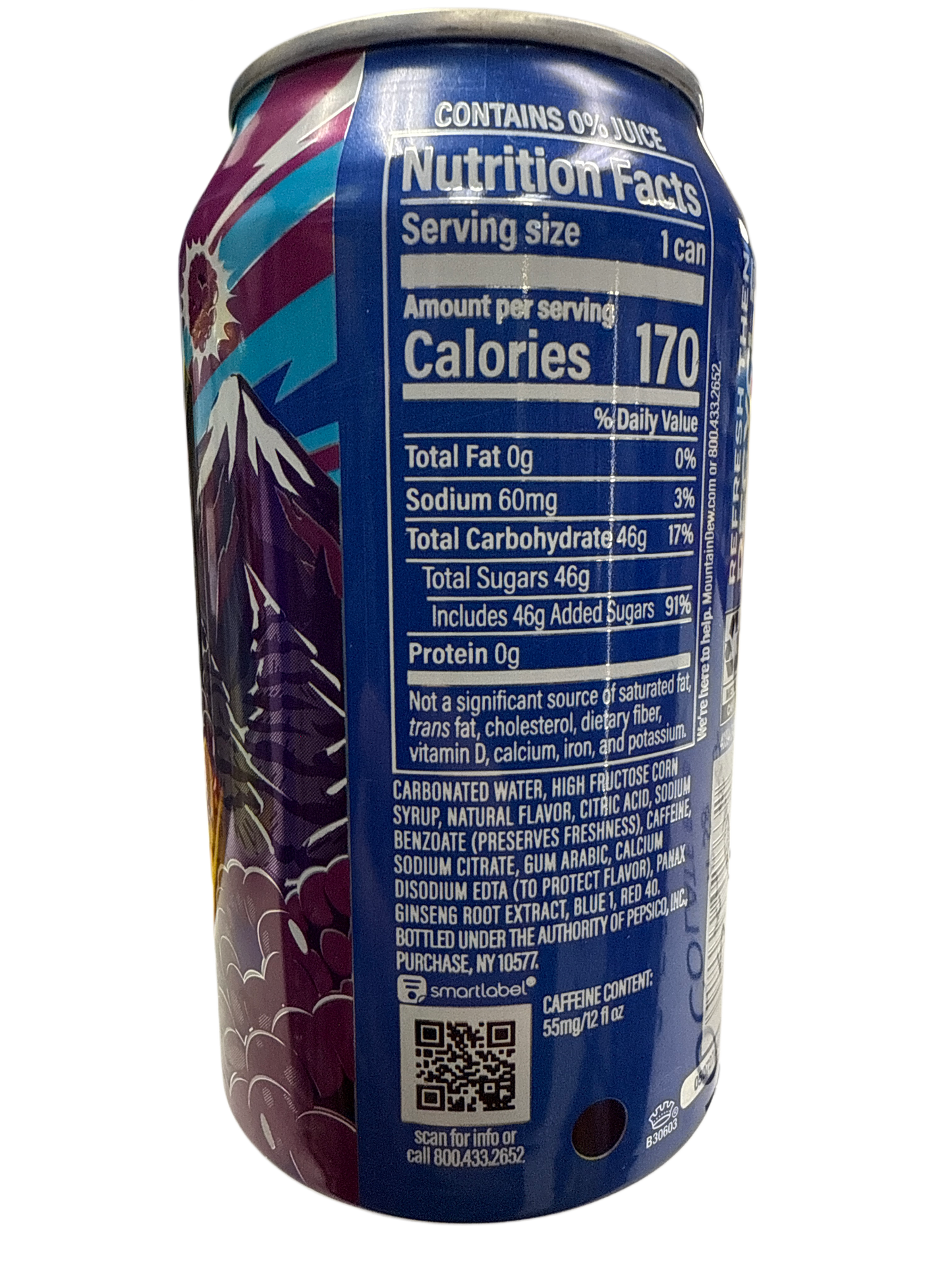 Mountain Dew Voltage Can 355mL - www.Shopthatapp.com