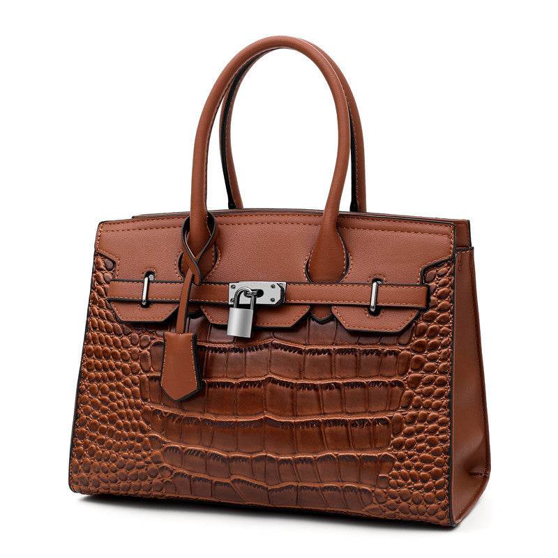 Trendy crocodile pattern Cooperate Work Handbag for Ladies - www.Shopthatapp.com