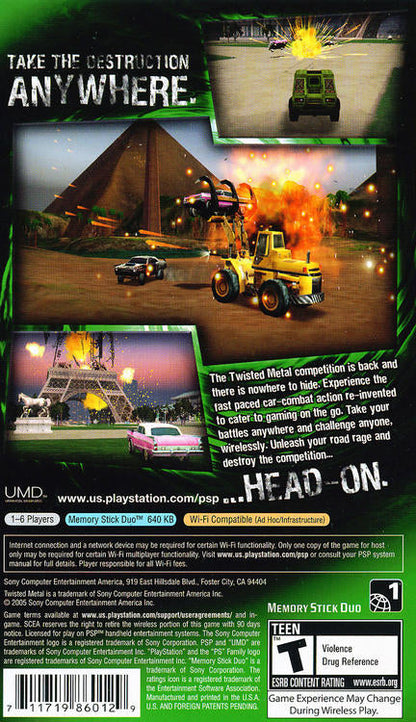 Twisted Metal: Head-On [Greatest Hits] (usagé) - www.Shopthatapp.com