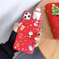 Merry Snowflakes Santa Deer Christmas-themed phone case - www.Shopthatapp.com