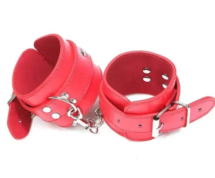 BDSM Handcuffs PU Leather - www.Shopthatapp.com