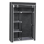 64 Portable Closet Storage Organizer Wardrobe Clothes Rack With Shelves Gray - www.Shopthatapp.com