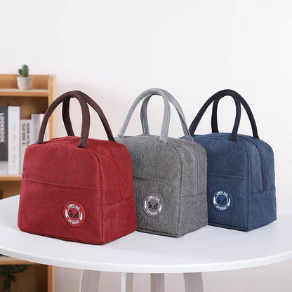 Oxford Cloth Lunch Box Bag with Aluminum Foil Insulation Layer - www.Shopthatapp.com