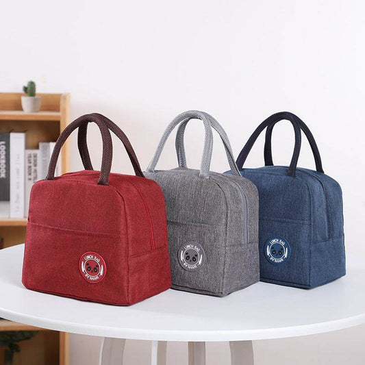 Oxford Cloth Lunch Box Bag with Aluminum Foil Insulation Layer - www.Shopthatapp.com