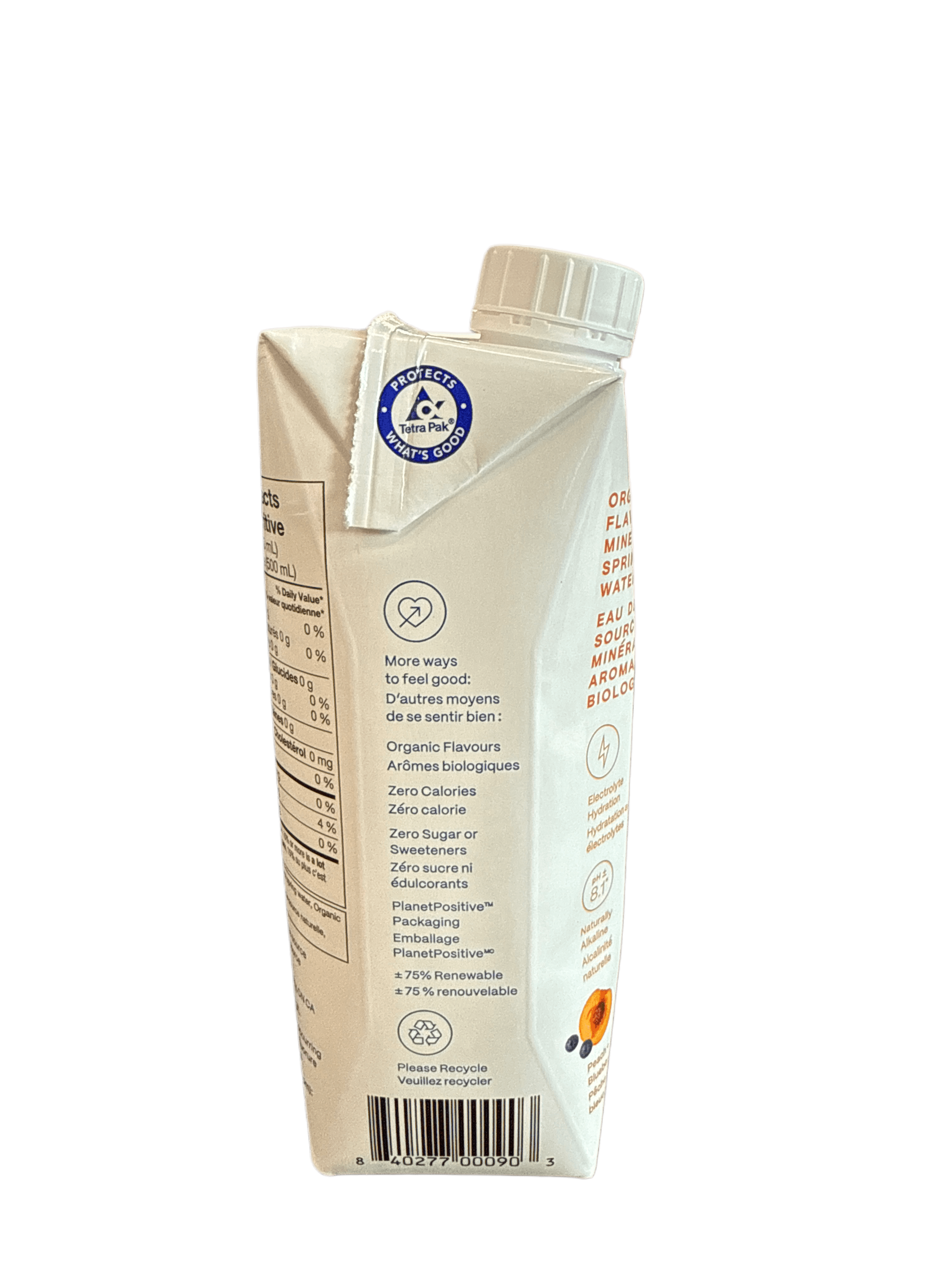 Flow Peach + Blueberry Mineral Spring Water 500ML - Canadian Edition - www.Shopthatapp.com