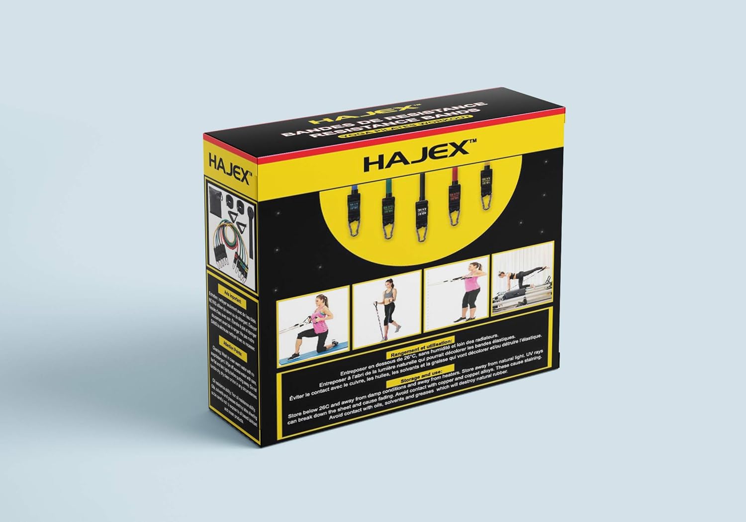 11Pcs Resistance Exercise Bands Set - www.Shopthatapp.com #