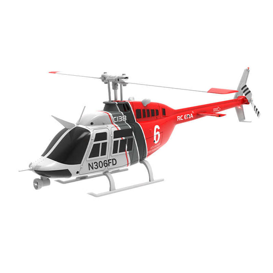 RC ERA C138 6CH RC Helikopter mit Gyro, optischer Flusspositionierung, Rot/Blau