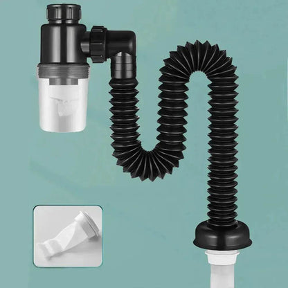 Universal  Kitchen Bathroom Sink Drain Pipe Set Retractable Sewer Drainage Water Hose Wash Basin Drainer  Plumbing Fittings. - www.Shopthatapp.com