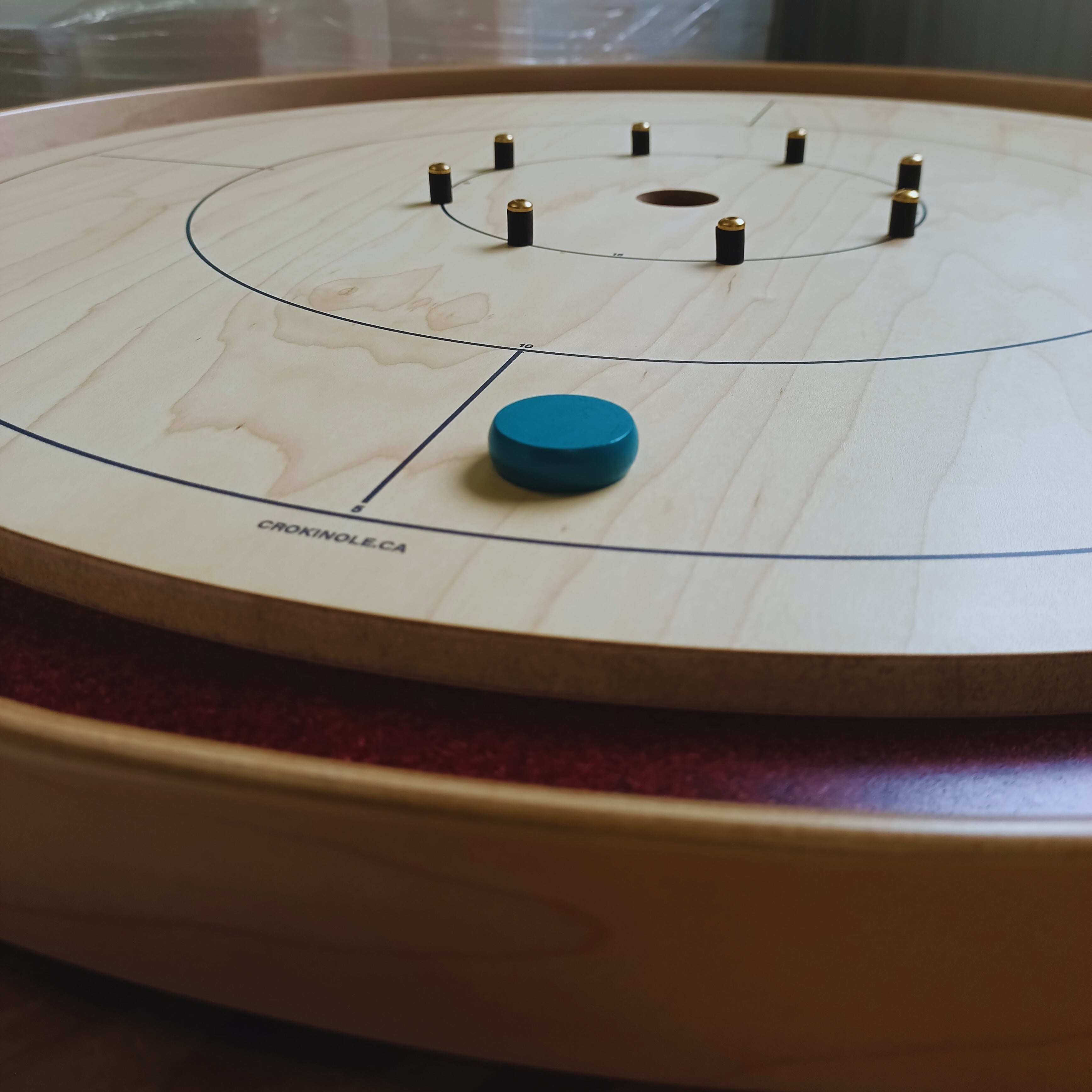 13 Light Blue Crokinole Discs (Half Set) - www.Shopthatapp.com