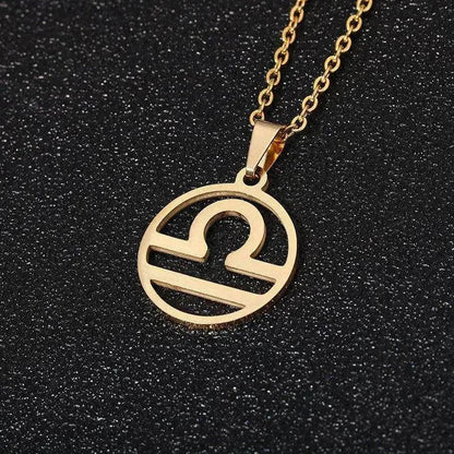 12 Constellation Necklace Accessories Stainless Steel Necklace - www.Shopthatapp.com