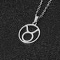 12 Constellation Necklace Accessories Stainless Steel Necklace - www.Shopthatapp.com