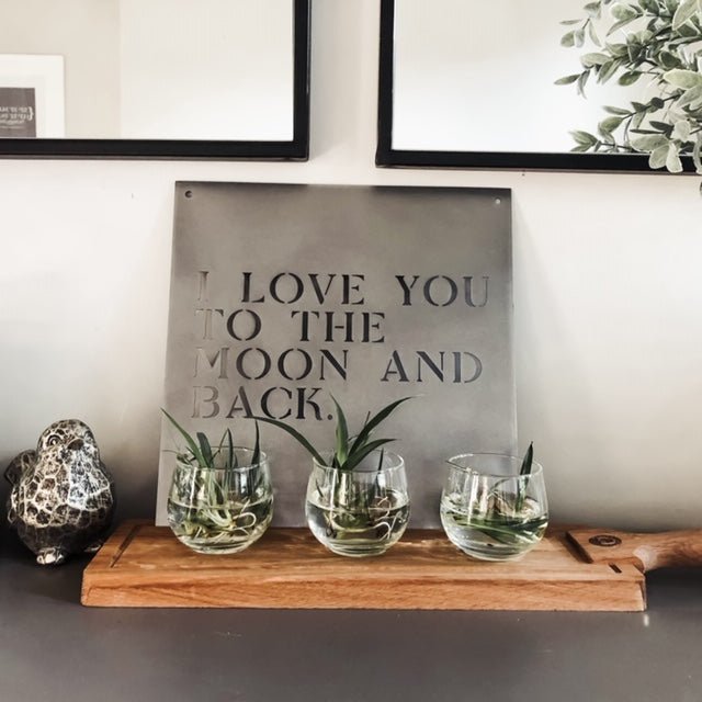 12" x 12" I love You to the Moon - www.Shopthatapp.com