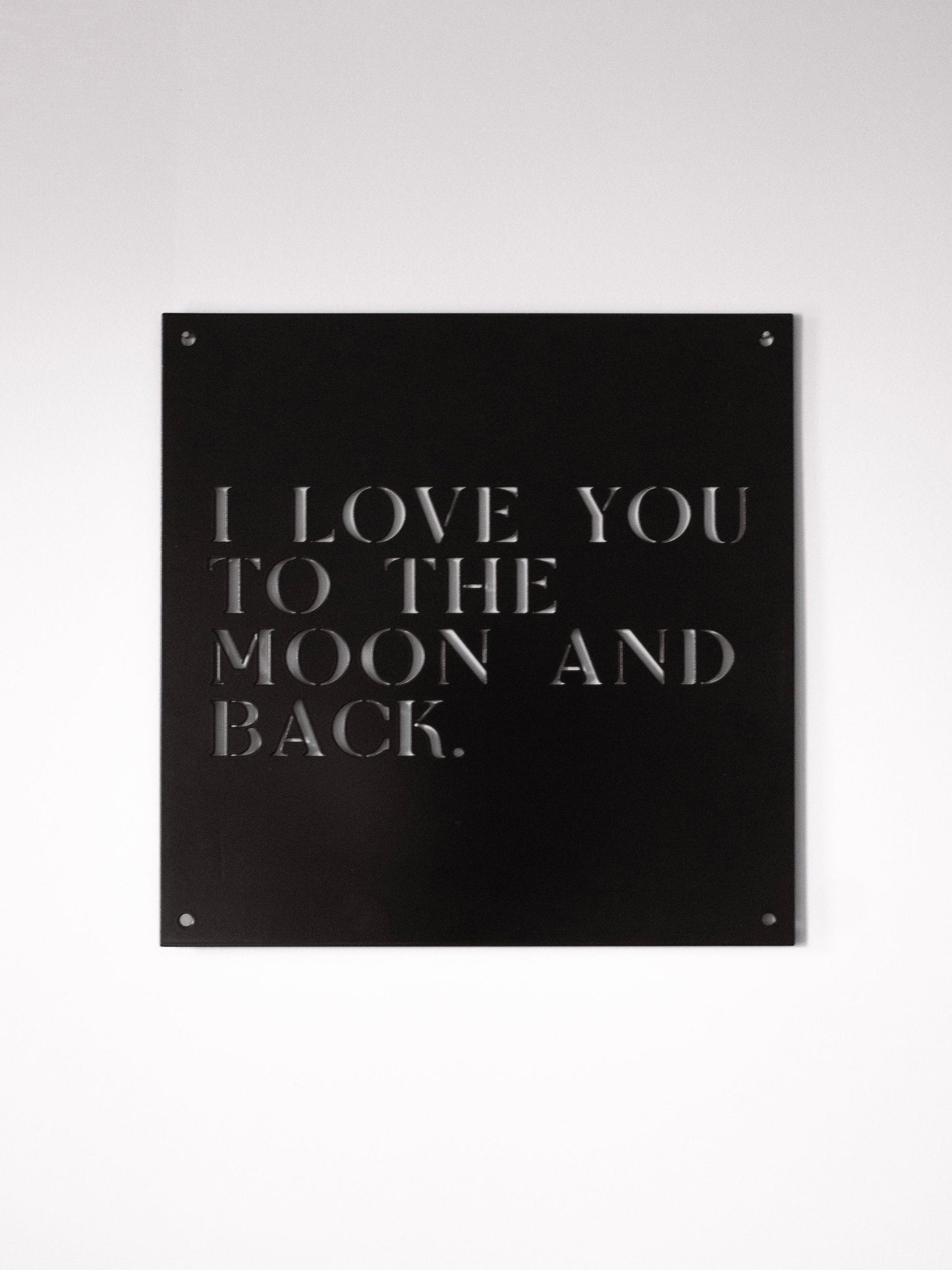 12" x 12" Ich liebe dich bis zum Mond