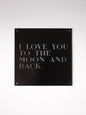 12" x 12" Ich liebe dich bis zum Mond