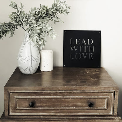 12" x 12" Plomb avec amour