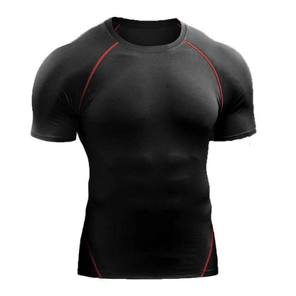 Quick Drying Men Short Sleeve Exercise Running Workout T-shirt Top - www.Shopthatapp.com