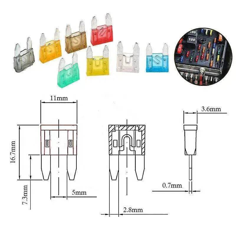 120pcs small car fuse - www.Shopthatapp.com