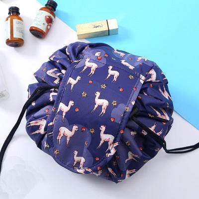 Animal Printing Large Capacity Drawstring Lazy Cosmetic Storage Bag - www.Shopthatapp.com