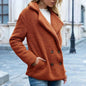Lapel Winter Fleece Fluffy Jacket Cardigan Sweater for women - www.Shopthatapp.com