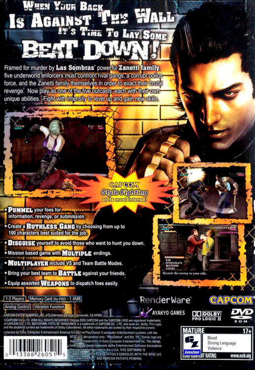 Beat Down: Fists of Vengeance (usagé) - www.Shopthatapp.com