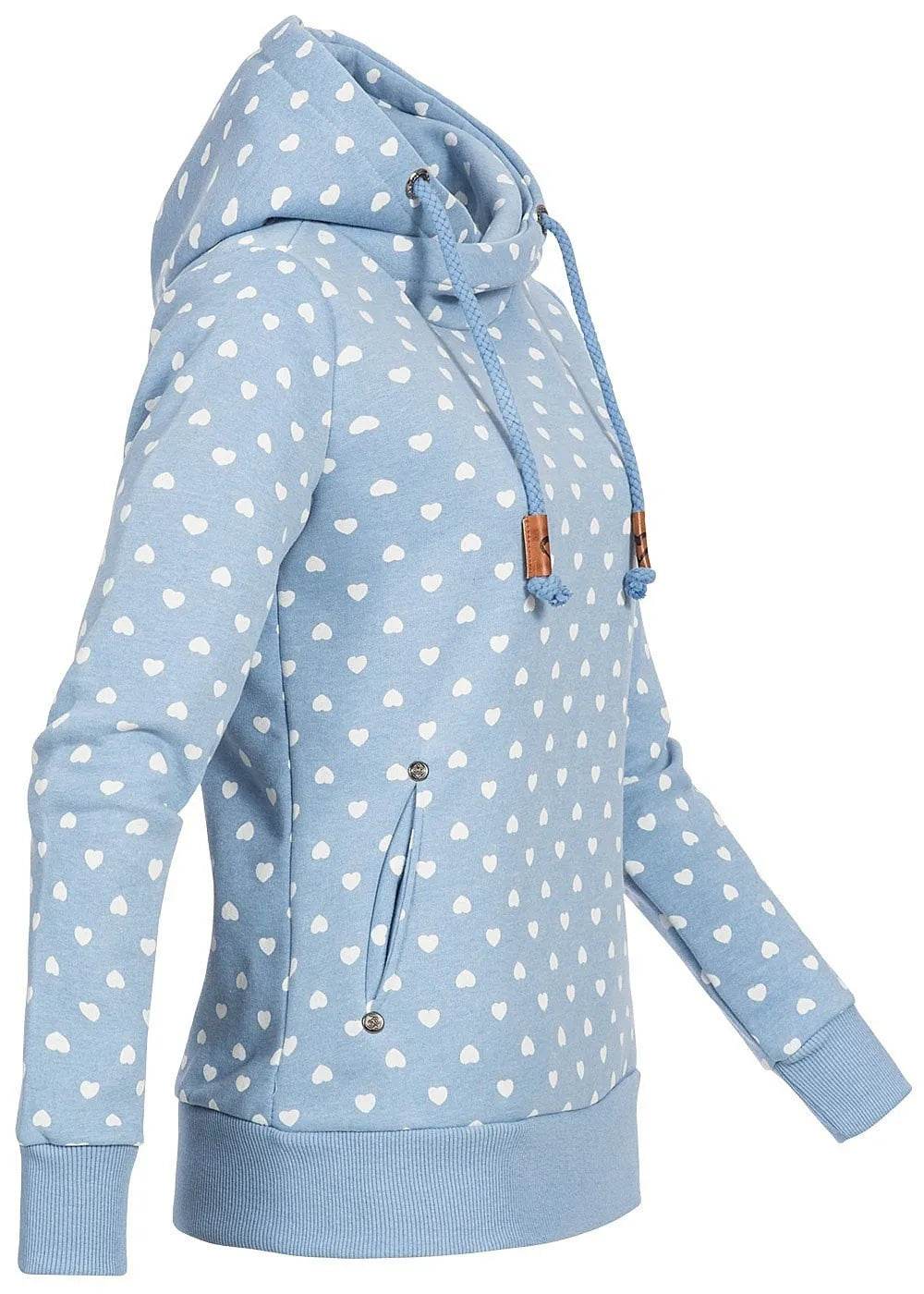 Women Printed loose hooded sweatshirt - www.Shopthatapp.com