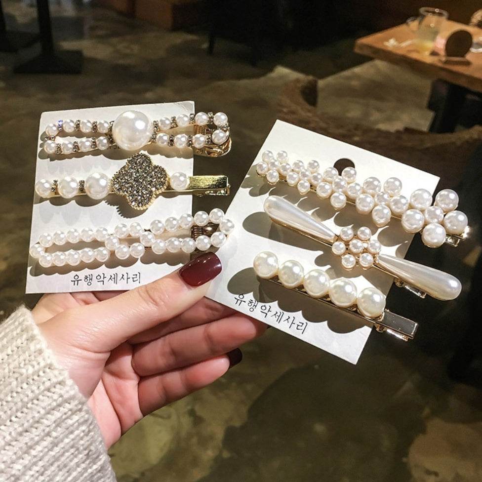 Elegant Pearl Bling Hair Clip - www.Shopthatapp.com