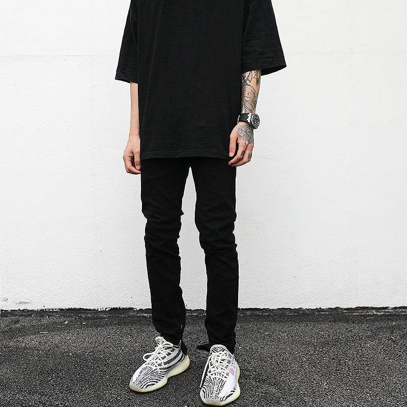 Ankle Zip Denim pant men Jeans - www.Shopthatapp.com