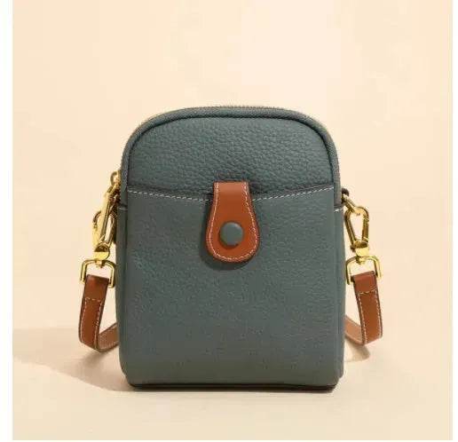 Lychee Pattern Mobile Phone Bag Small High Quality Leather Crossbody Bags For Women Wallet - www.Shopthatapp.com