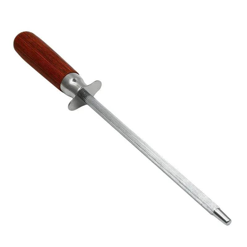 Stainless steel honing rod Household kitchen knife sharpener stick - www.Shopthatapp.com