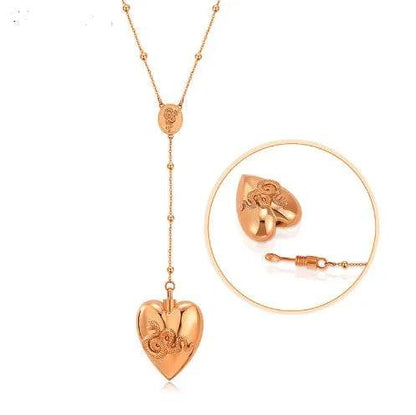 18k Gold Detachable Love Necklace With Snake Carving Fashion Personality Clavicle Chain Necklace For Valentine's Day Loved Memorial Jewelry - www.Shopthatapp.com