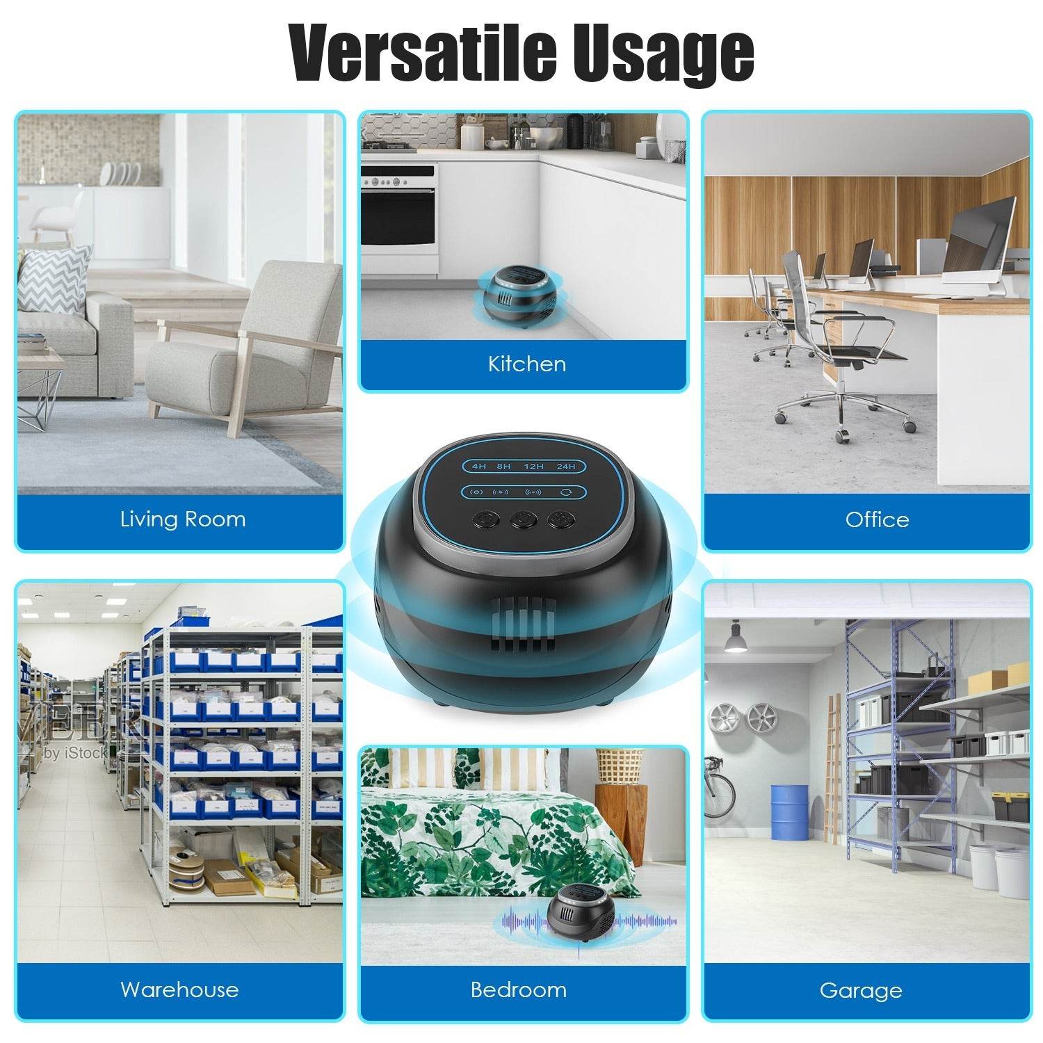 1Pc Ultrasonic Rodent Chaser Rat Repellent Pest Driver Mouse Control Squirrel Repeller With 4 Modes 4-65KHz Strobe Light 4 Timer 1292sq.ft. Coverage For Rodent Mouse Rats Squirrels Bats - www.Shopthatapp.com