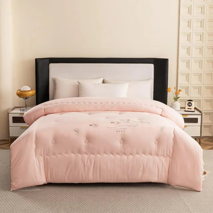 Comfortable Soybean Cellucotton Single Double Duvet Airable Cover Lunch Break Spring Summer Thin Quilt Duvet Insert - www.Shopthatapp.com