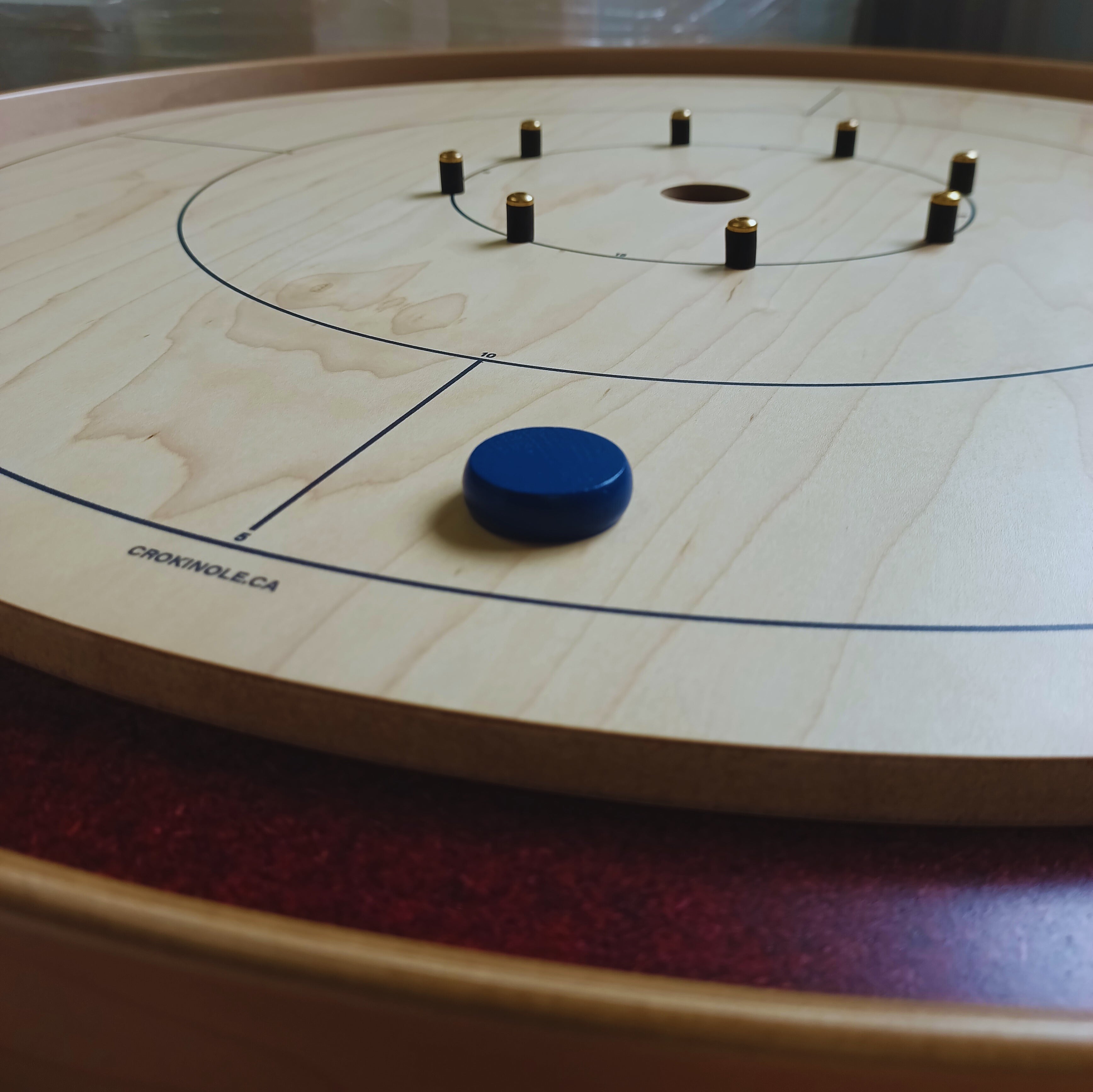 13 Blue Crokinole Discs (Half Set) - www.Shopthatapp.com